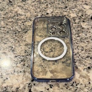 Transparent Blue Phone Case